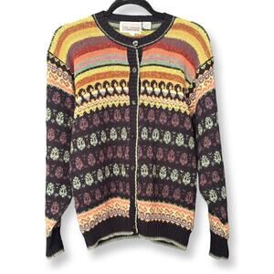 Vintage The Import Workshop Oversized Colorful Cardigan